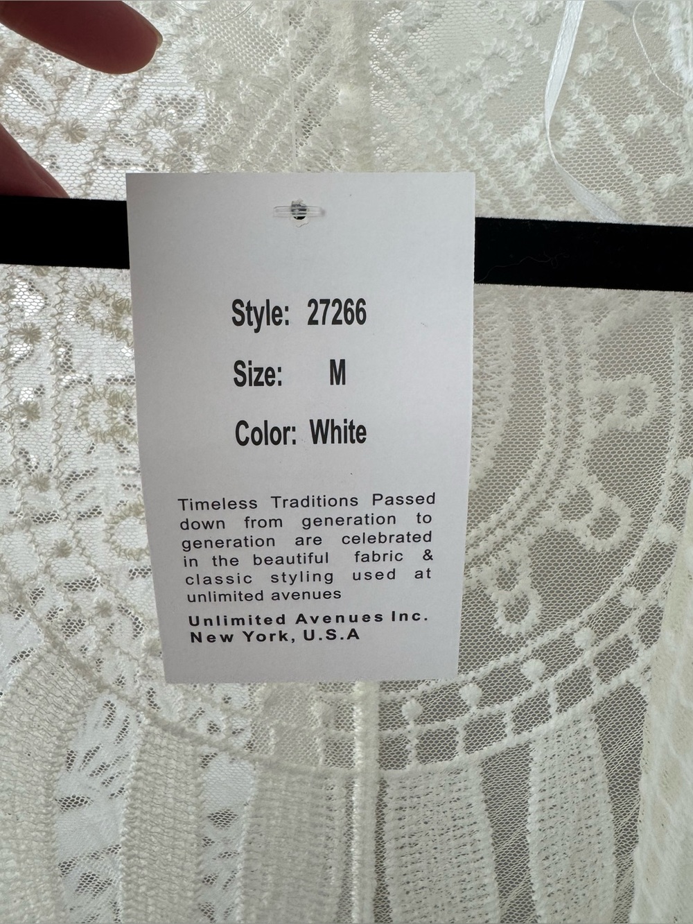 NWT Rebellion Again Cream Lace Kimono Tunic - Picture 3 of 4